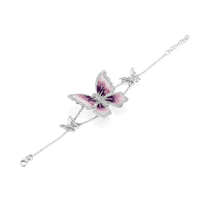 Gemstone Bracelets: Butterfly Chain Bracelet BC 47